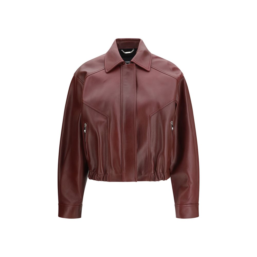 Calf Leather Jacket — Bordeaux