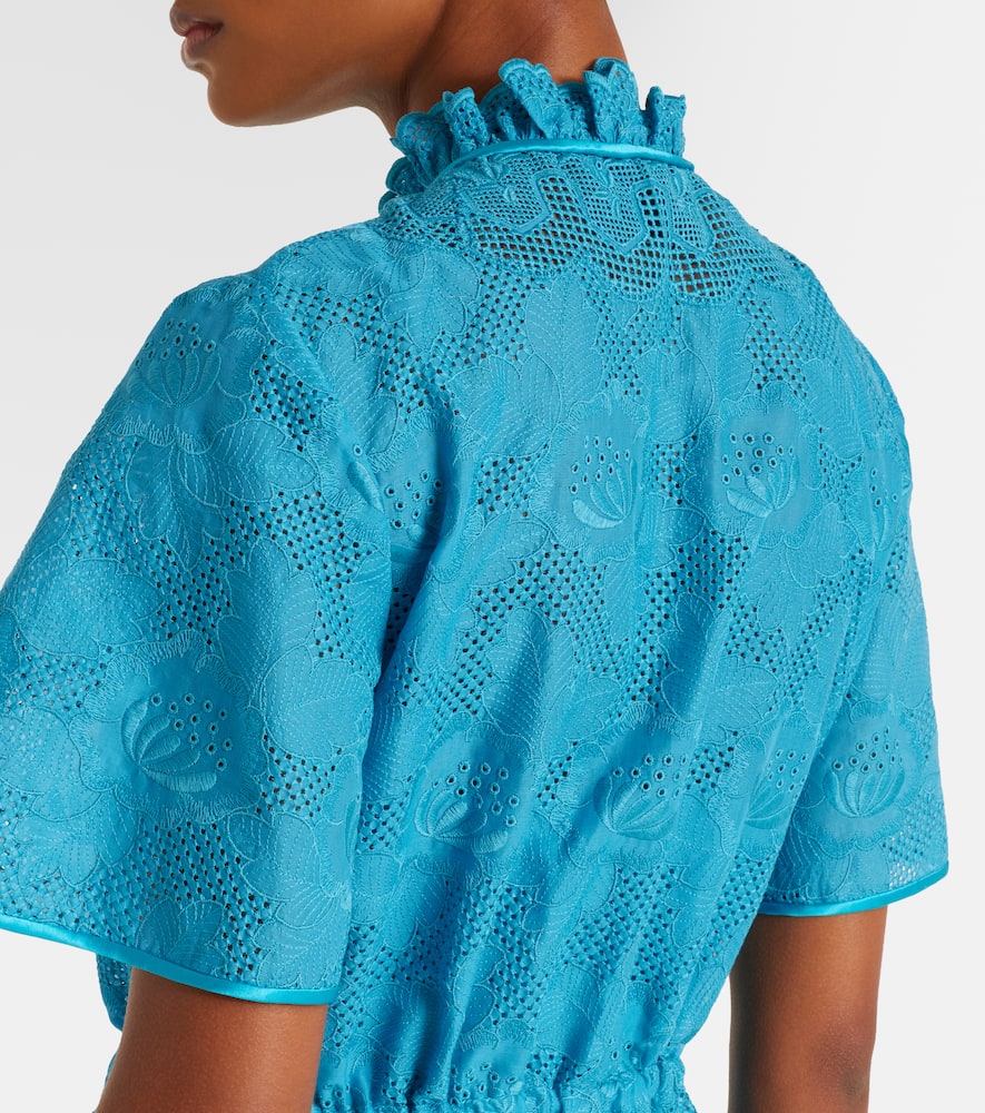 Cotton lace maxi dress