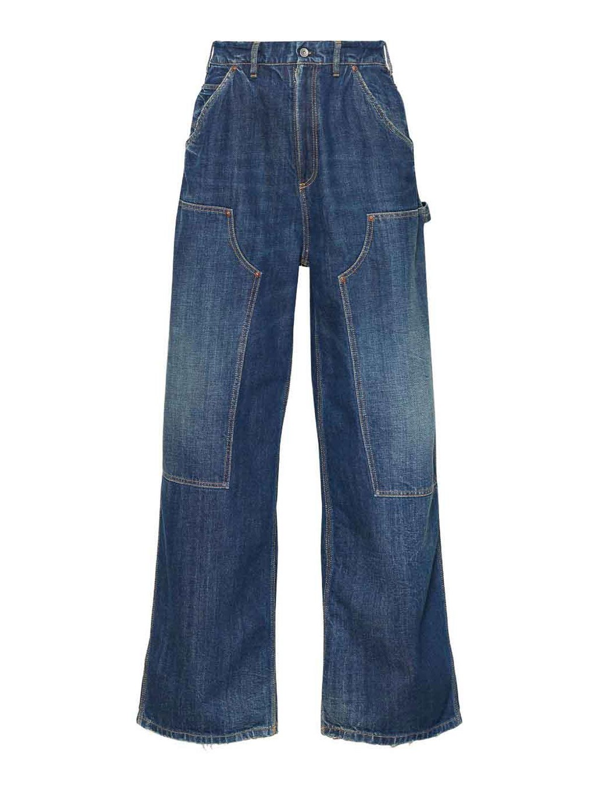 Wide-Leg Denim Jeans
