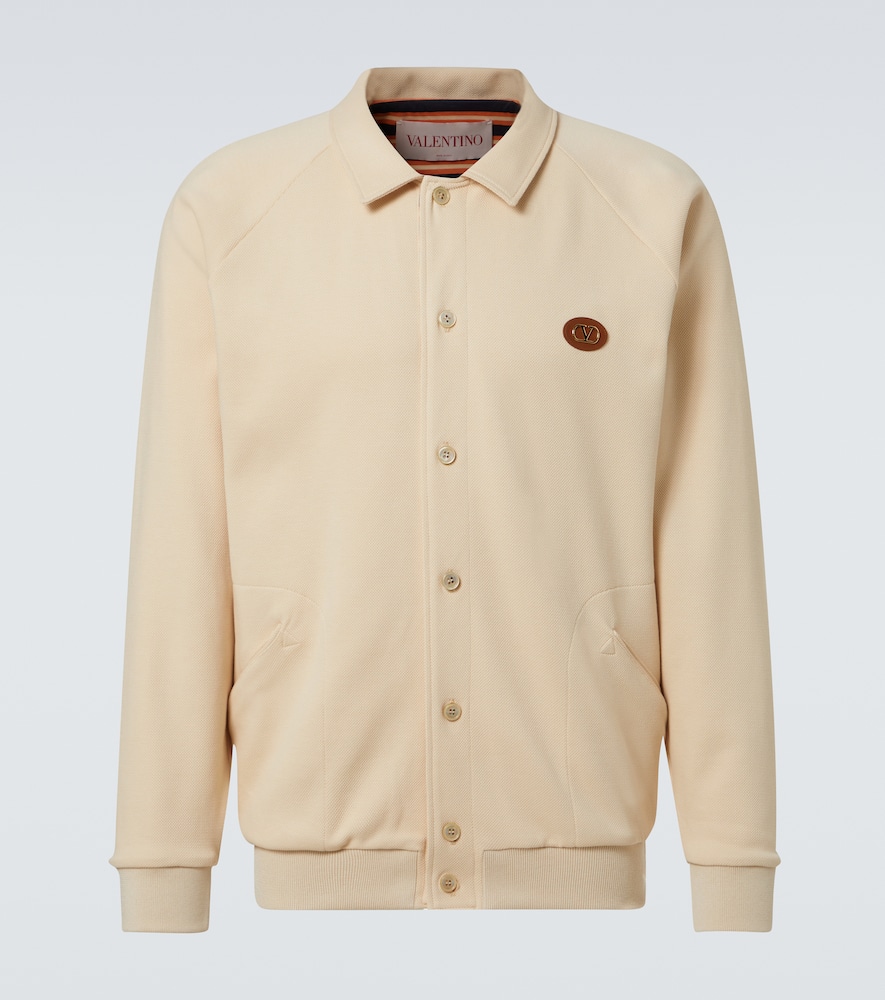 Cotton-blend cardigan