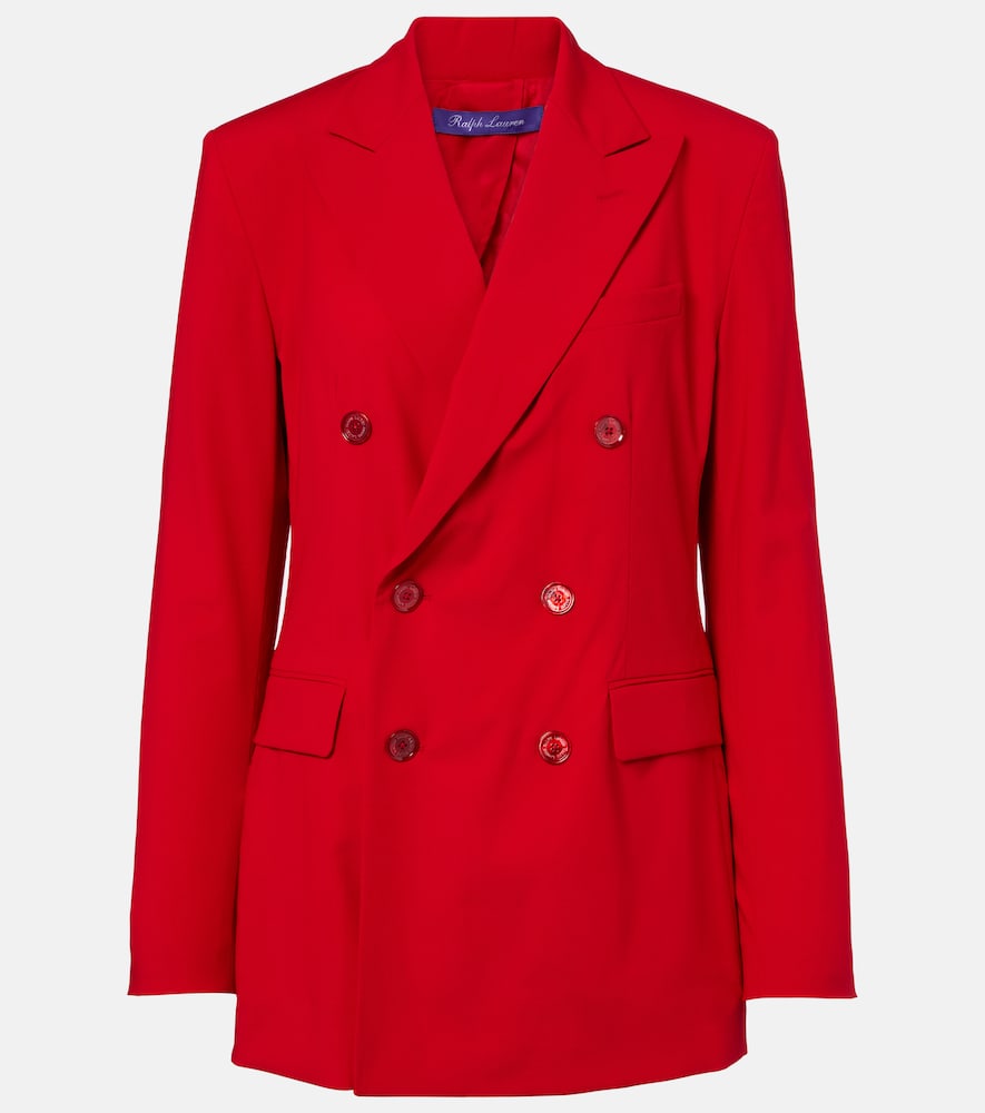 Ramona double-breasted wool-blend blazer
