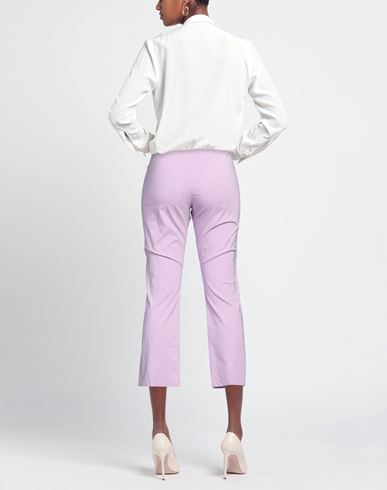 Z. o.e. Zone Of Embroidered Woman Pants Lilac Size L Viscose, Polyamide, Elastane