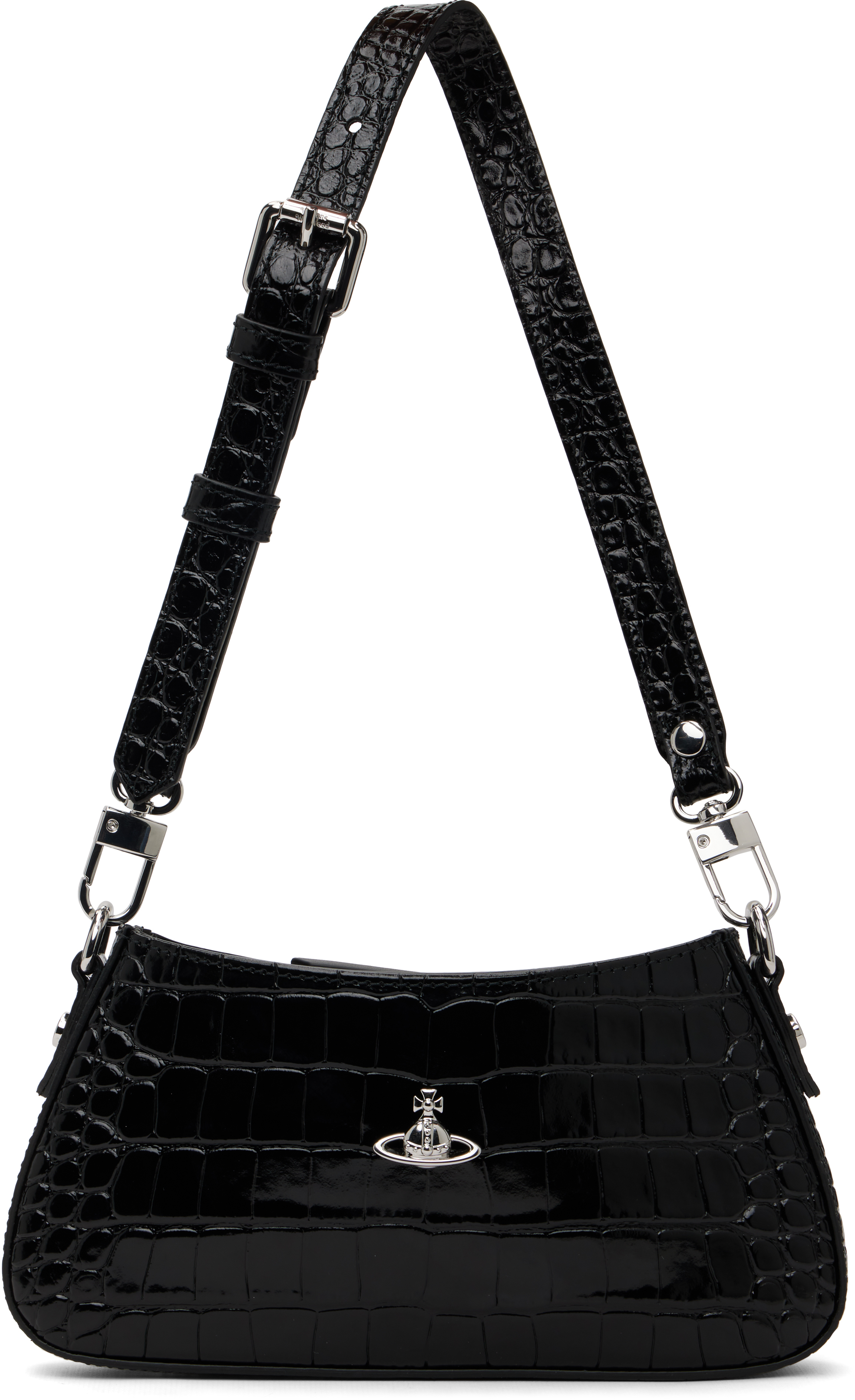 Black Tasha Shoulder Phone Bag