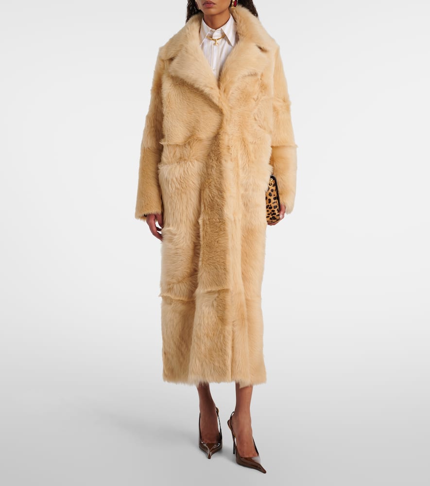 Evita Long shearling coat