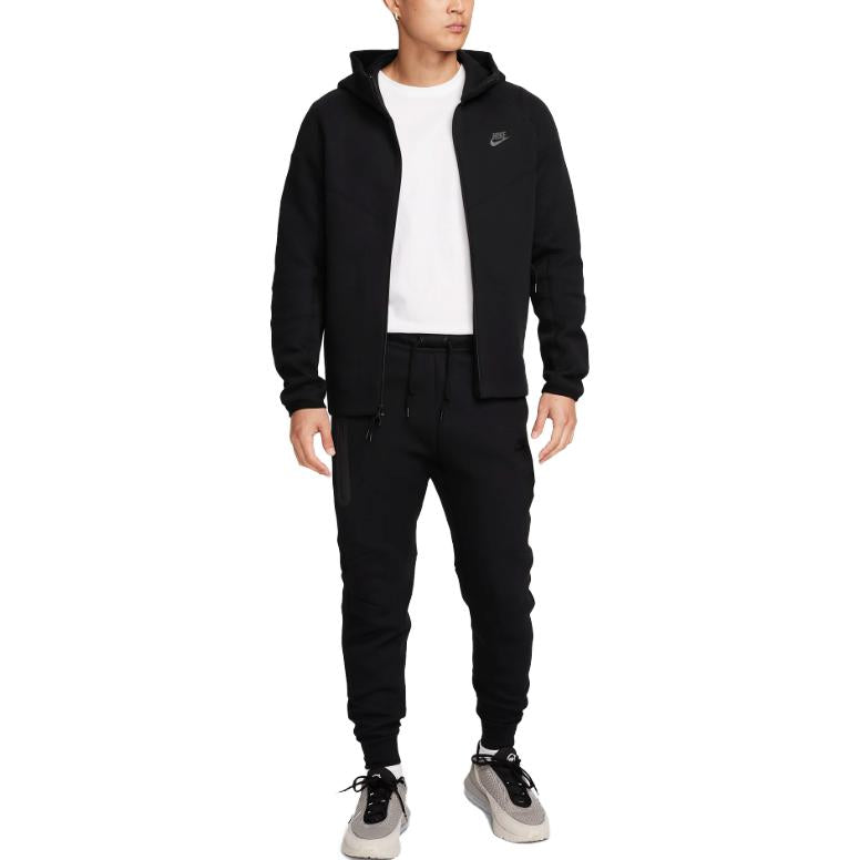 Tech Fleece Full Zip Windrunner Hooded Jacket Asia Sizing 'Black'