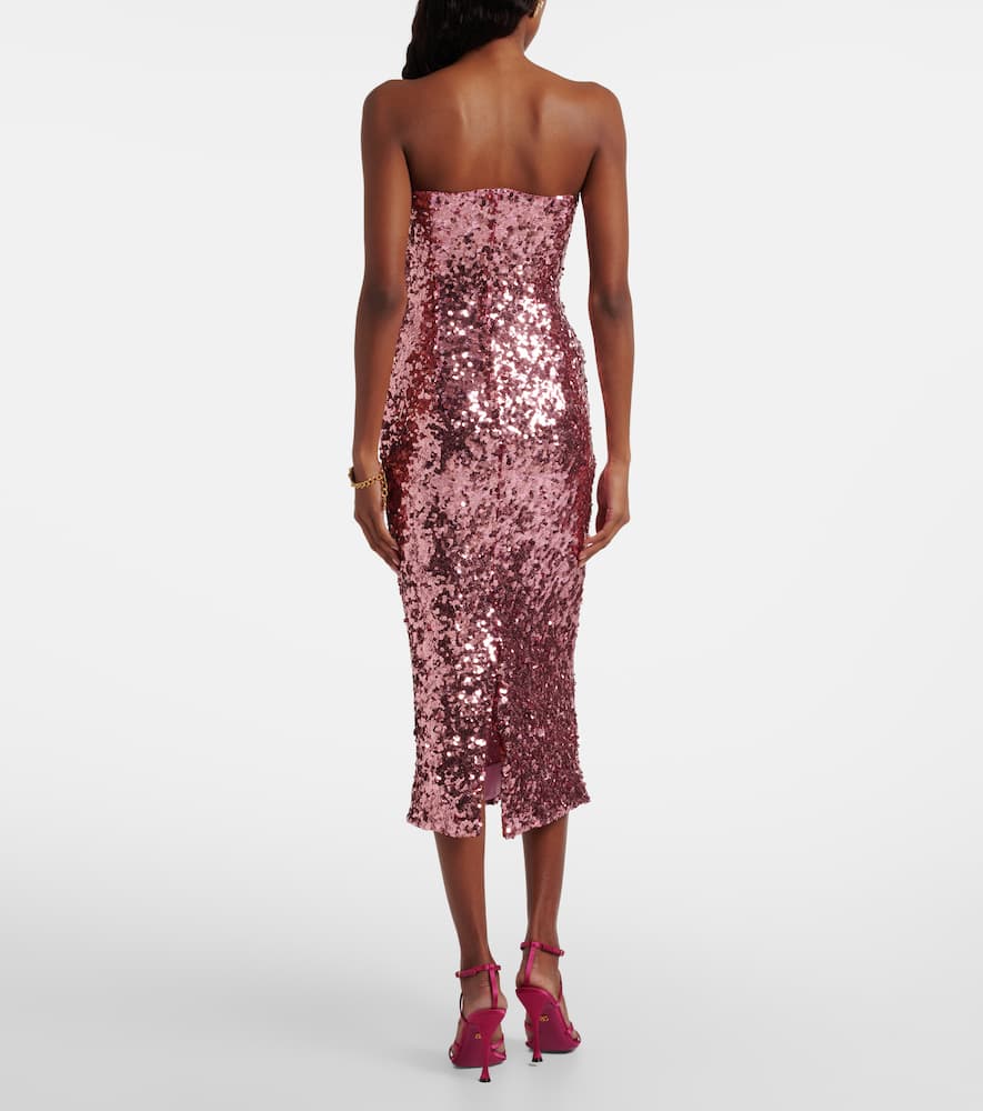 Sequined bustier dress