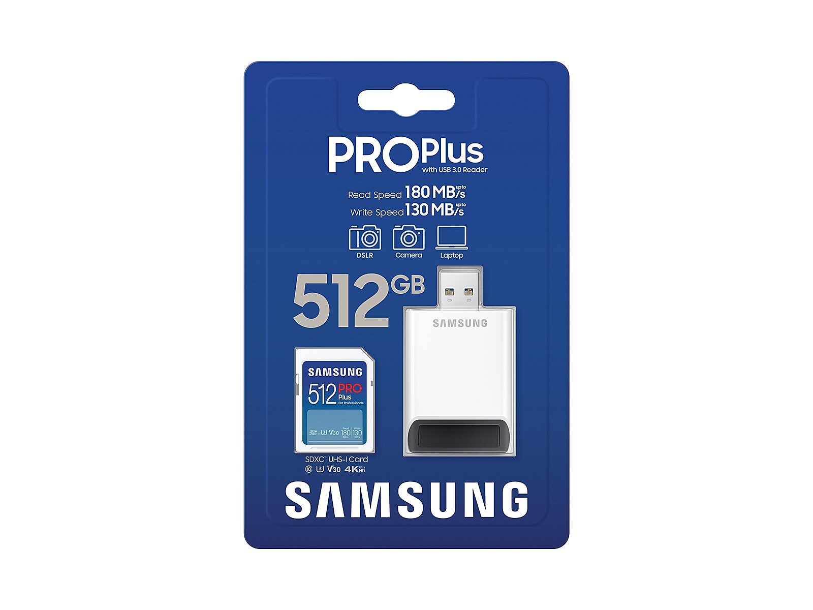 PRO Plus + Reader Full Size SDXC Card 512GB(MB-SD512SB/AM)