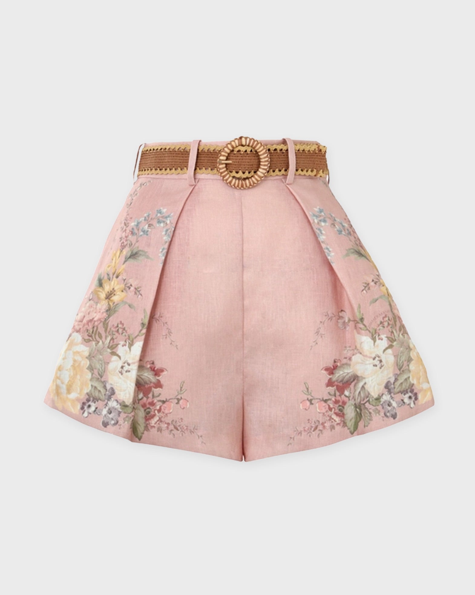 Zimmermann Shorts Waverly Tuck Pink
