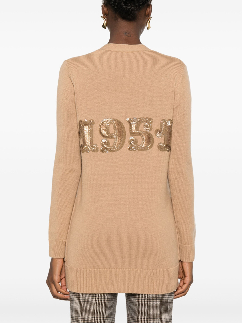 Light Brown Villar Wool Cardigan
