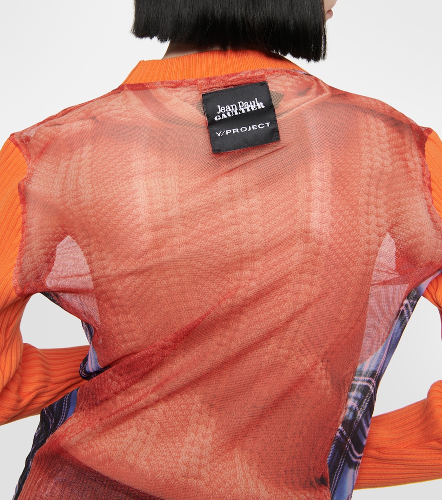 X Jean Paul Gaultier Trompe L'Oeil top