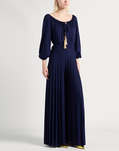 Woman Jumpsuit Midnight blue Size M Viscose, Polyamide, Metallic fiber, Elastane