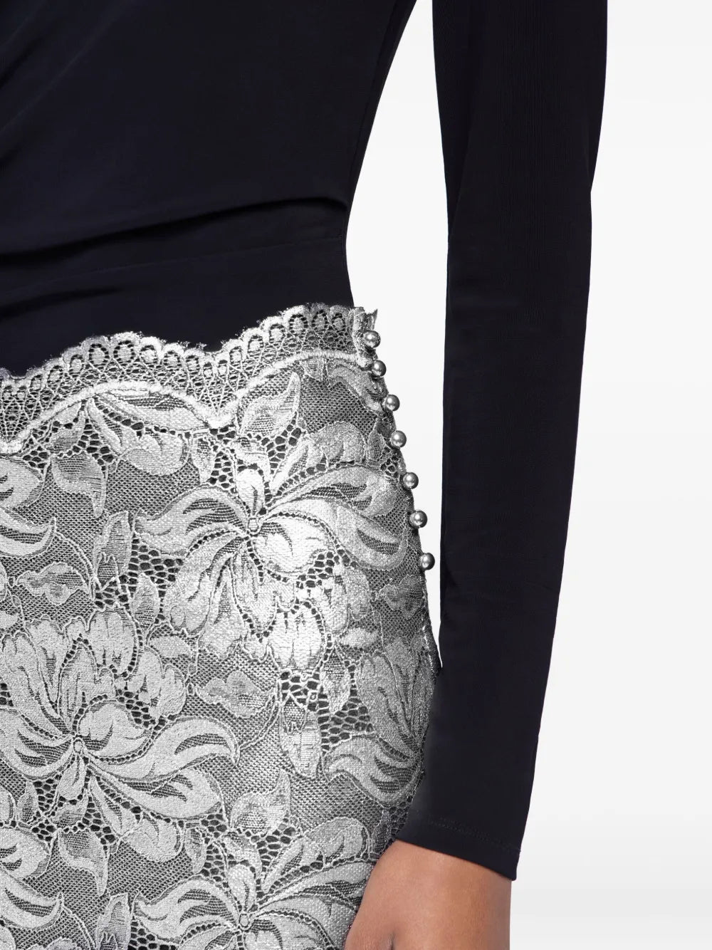 Rabanne Floral Midi Skirt