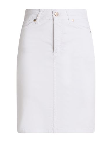 Woman Mini skirt White Size 4 Cotton, Elastane