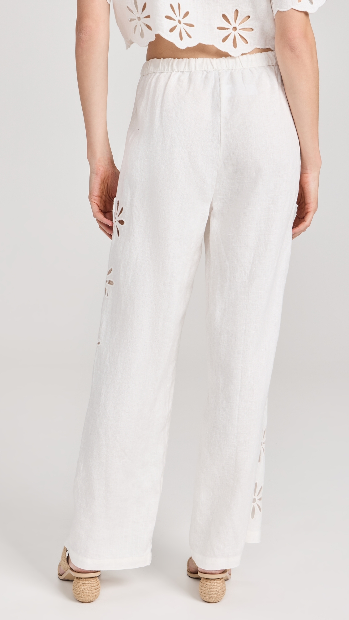 Emmie Pants White Eyelet