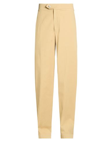 Man Pants Camel Size S Cotton