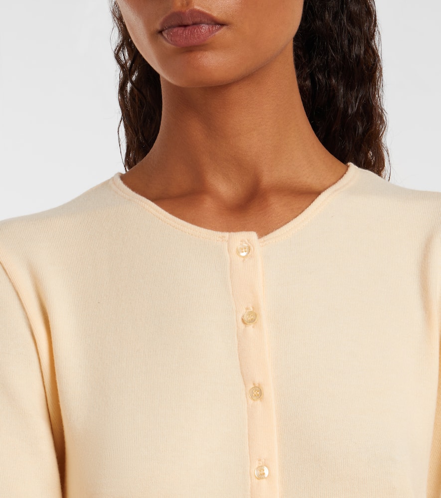 Lauren cropped jersey cardigan