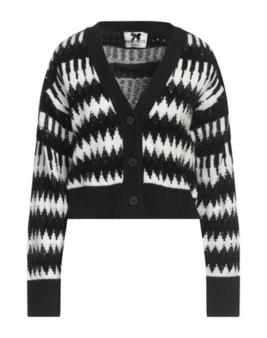 Woman Cardigan Black Size 8 Acrylic, Polyamide, Viscose, Wool