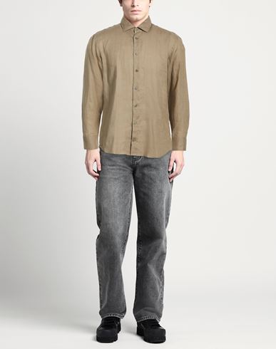 Man Shirt Sage green Size S Linen