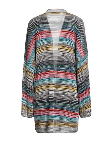 Woman Cardigan Black Size M Viscose, Metallic fiber