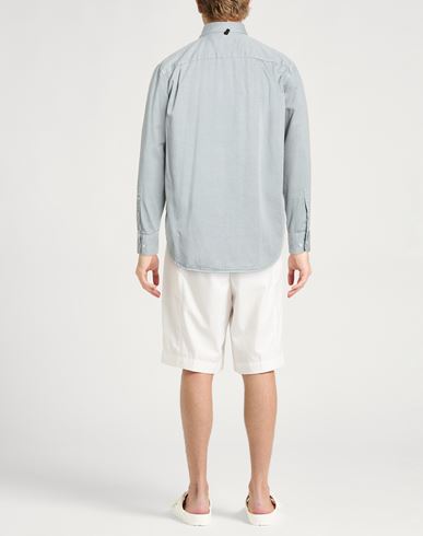 Man Shirt Light grey Size S Cotton, Lyocell