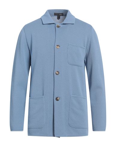Lardini Man Cardigan Light blue Size XS Cotton