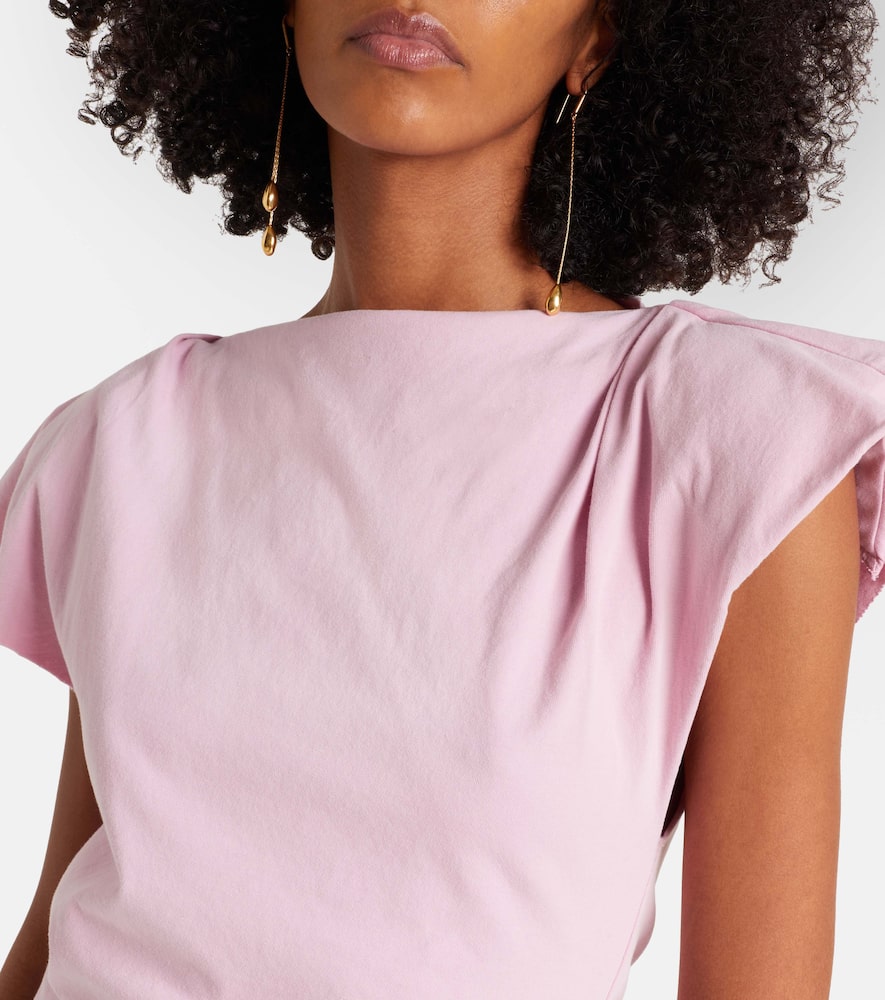 Sebani asymmetric cotton jersey top