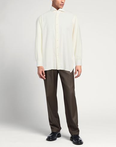 Man Shirt Ivory Size 15 ½ Cotton, Cashmere