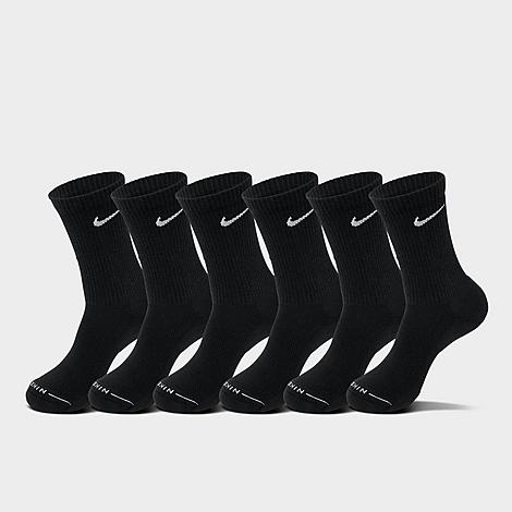 Men's Everyday Elevated Crew Socks (6-Pack) in Black/White