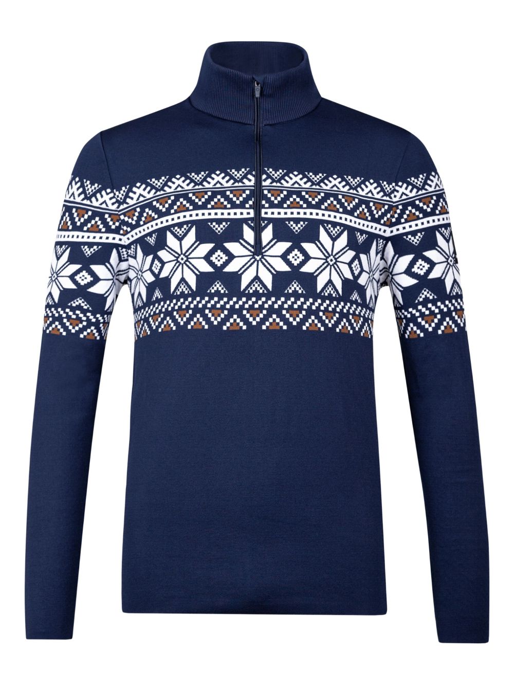 Graphic-print ski top - Black