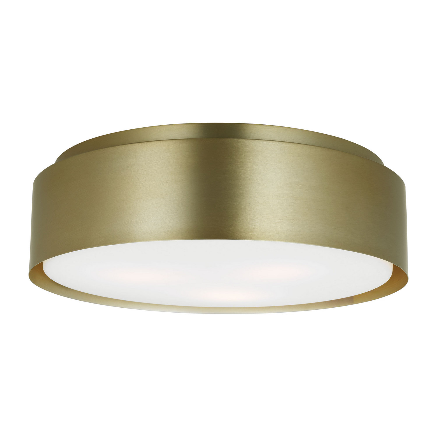 Satin Brass Flush Mount from the Dartmore Collection