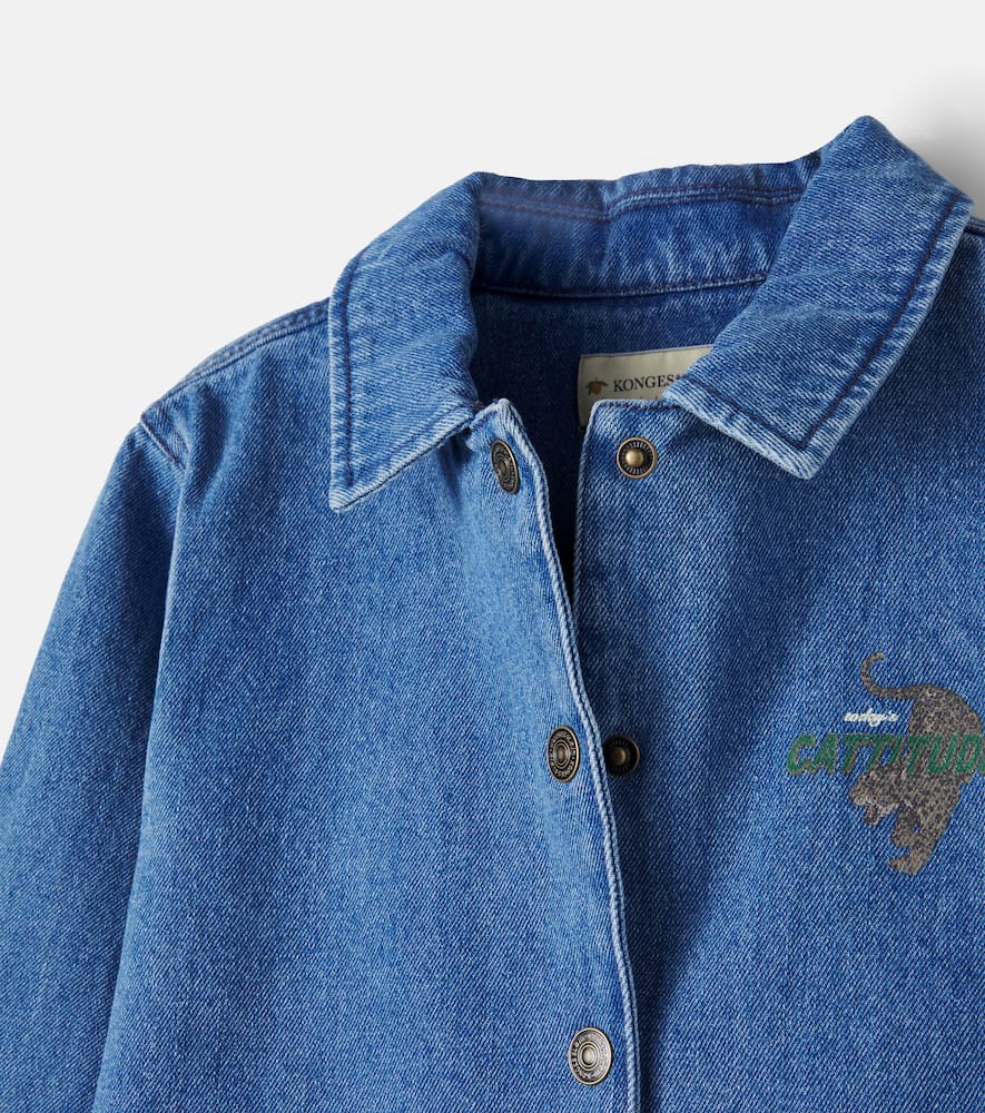 Konges Sløjd Magot printed denim overshirt