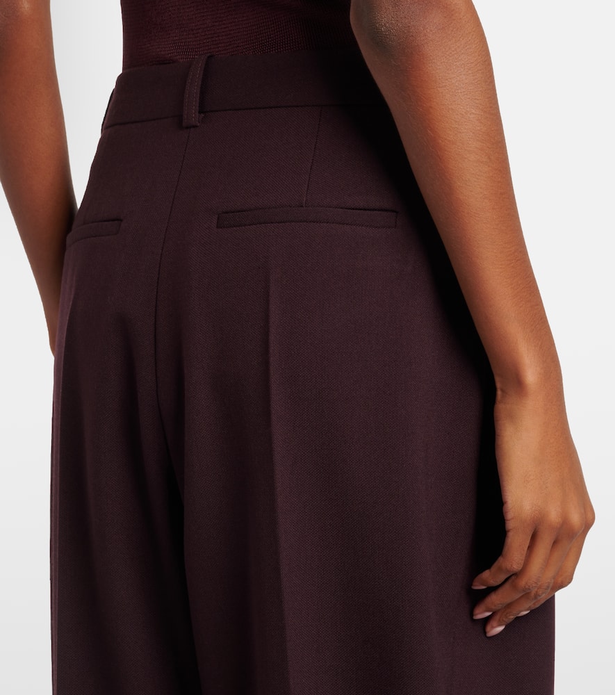 High-rise wide-leg pants