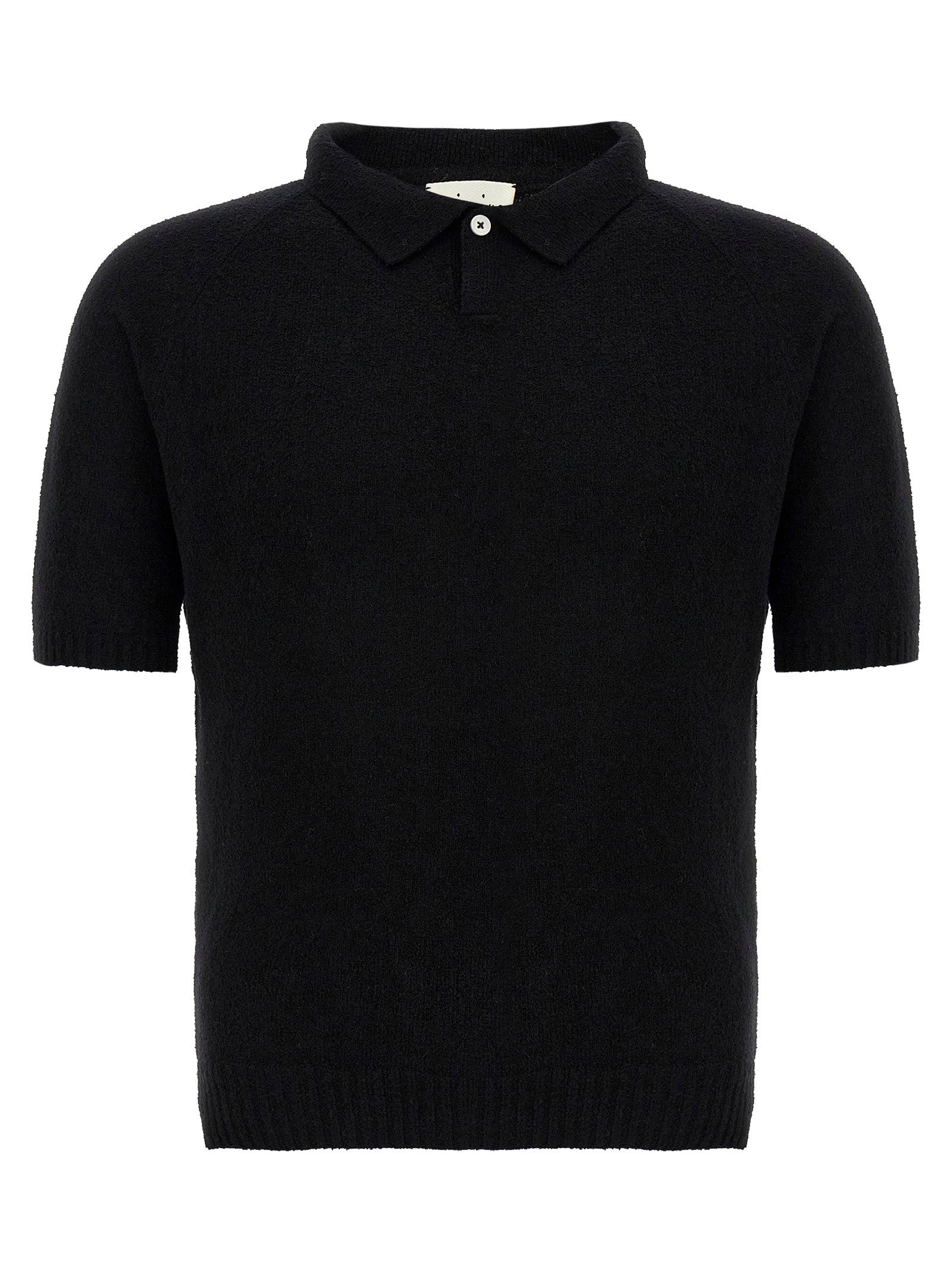 Bouclé Cotton Polo Shirt