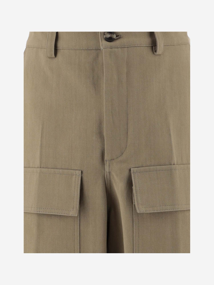 Natural Canvas Cargo Pants