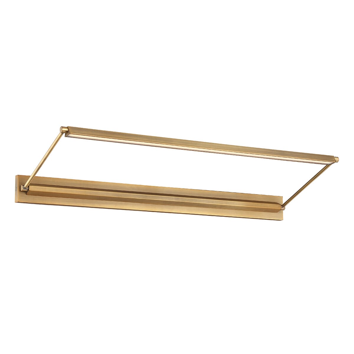 WAC Hudson 3000K Wall Sconce in Aged Brass - PL-LED34-30-AB