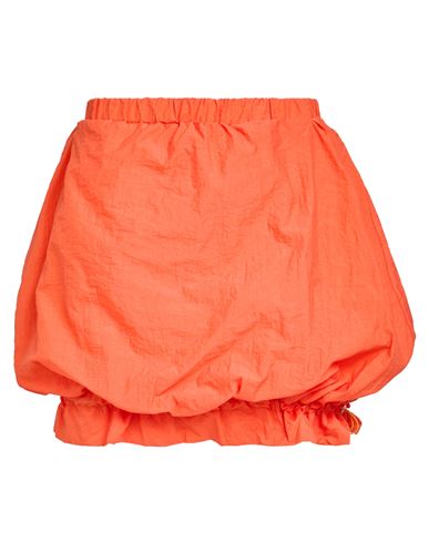 Woman Mini skirt Orange Size M Polyamide