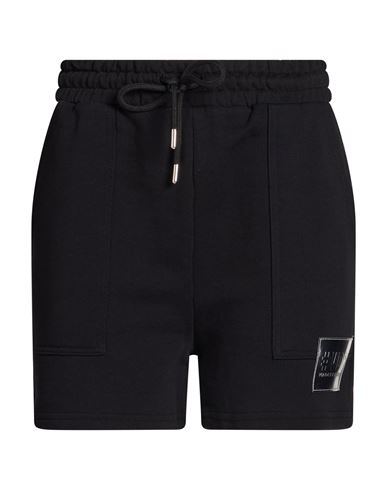 Woman Shorts & Bermuda Shorts Black Size L Cotton