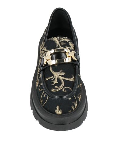 Woman Loafers Black Size 10 Textile fibers