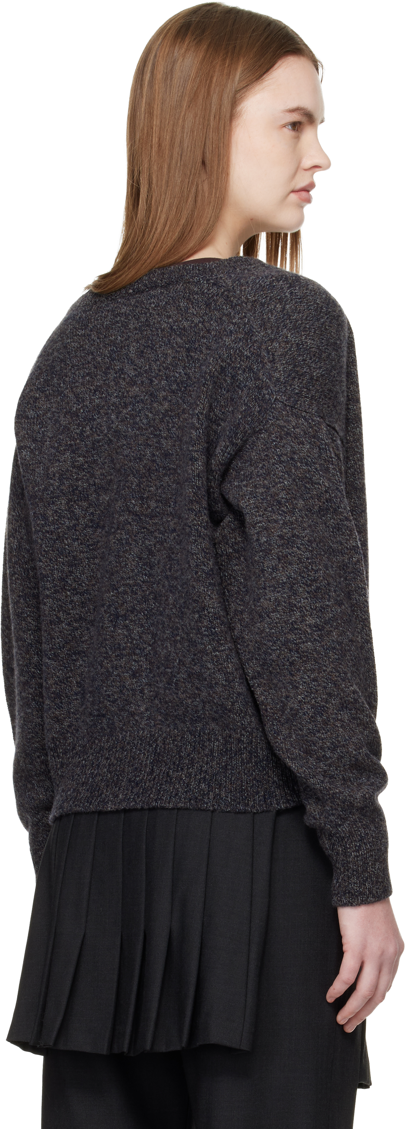 Gray Ada Crewneck Cardigan