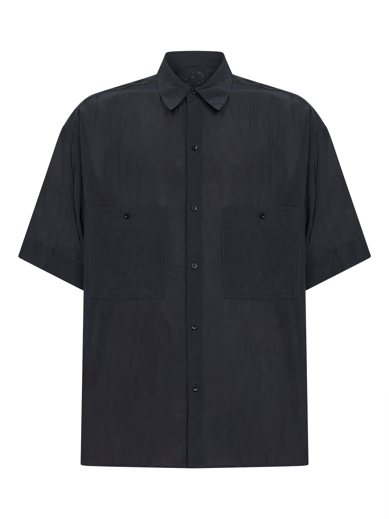Viscose Shirt — Navy
