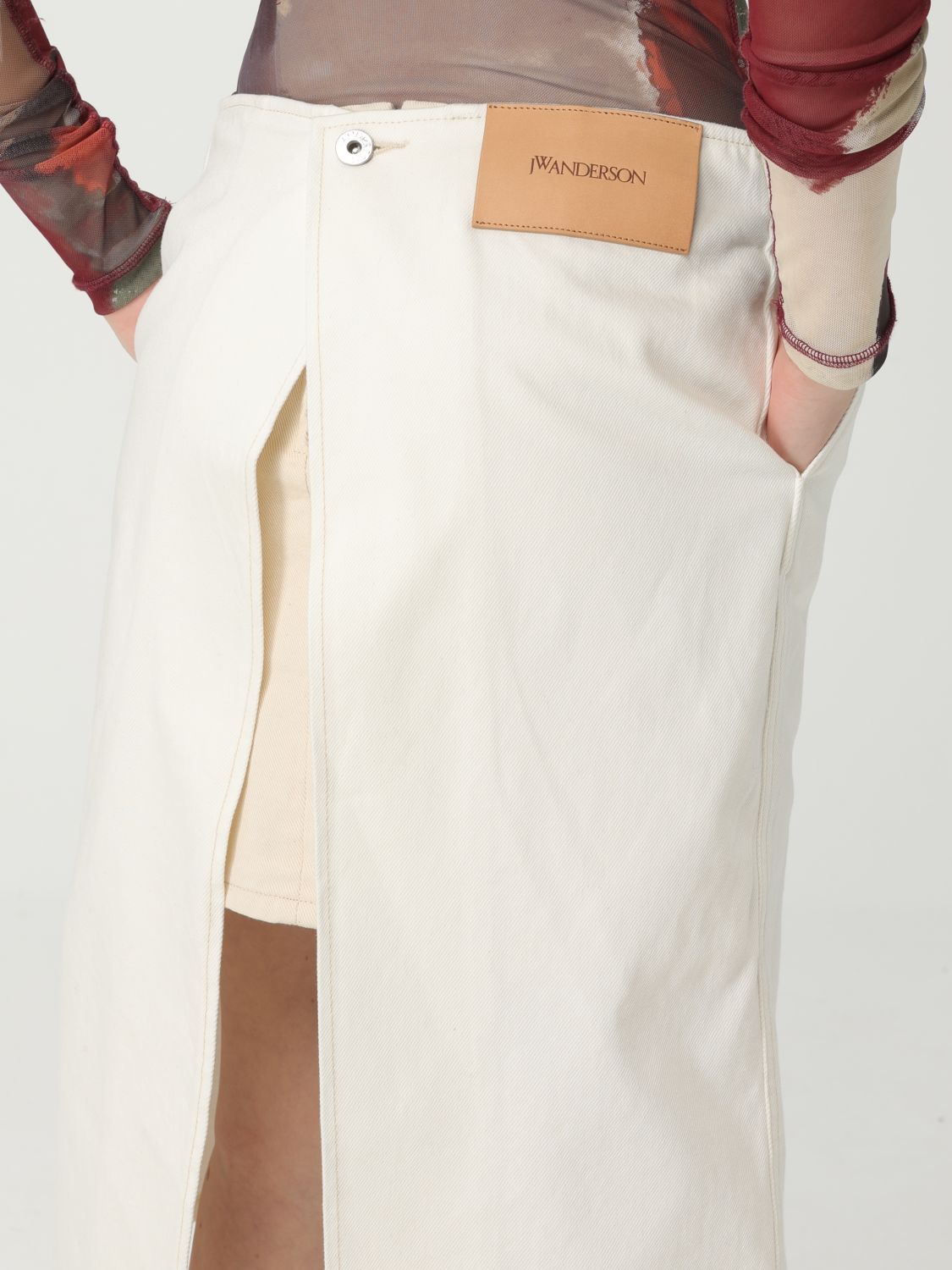 Skirt JW ANDERSON Woman color White