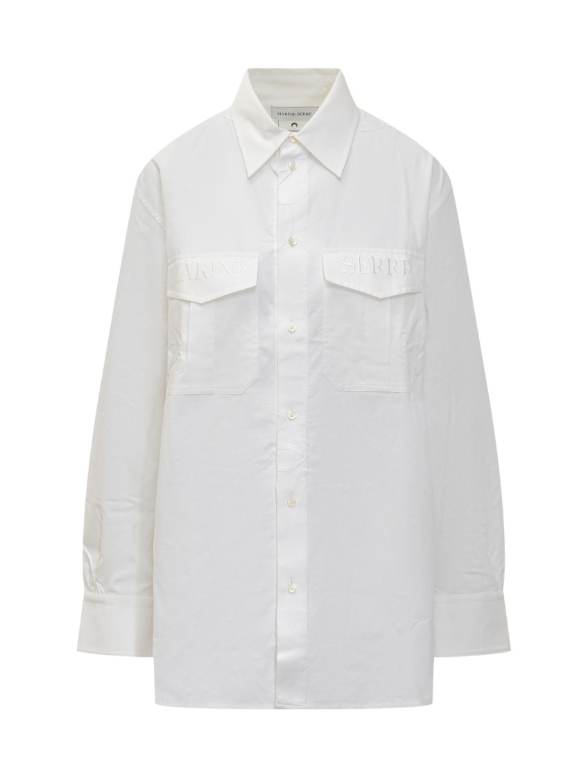 White Regular Solid Shirt