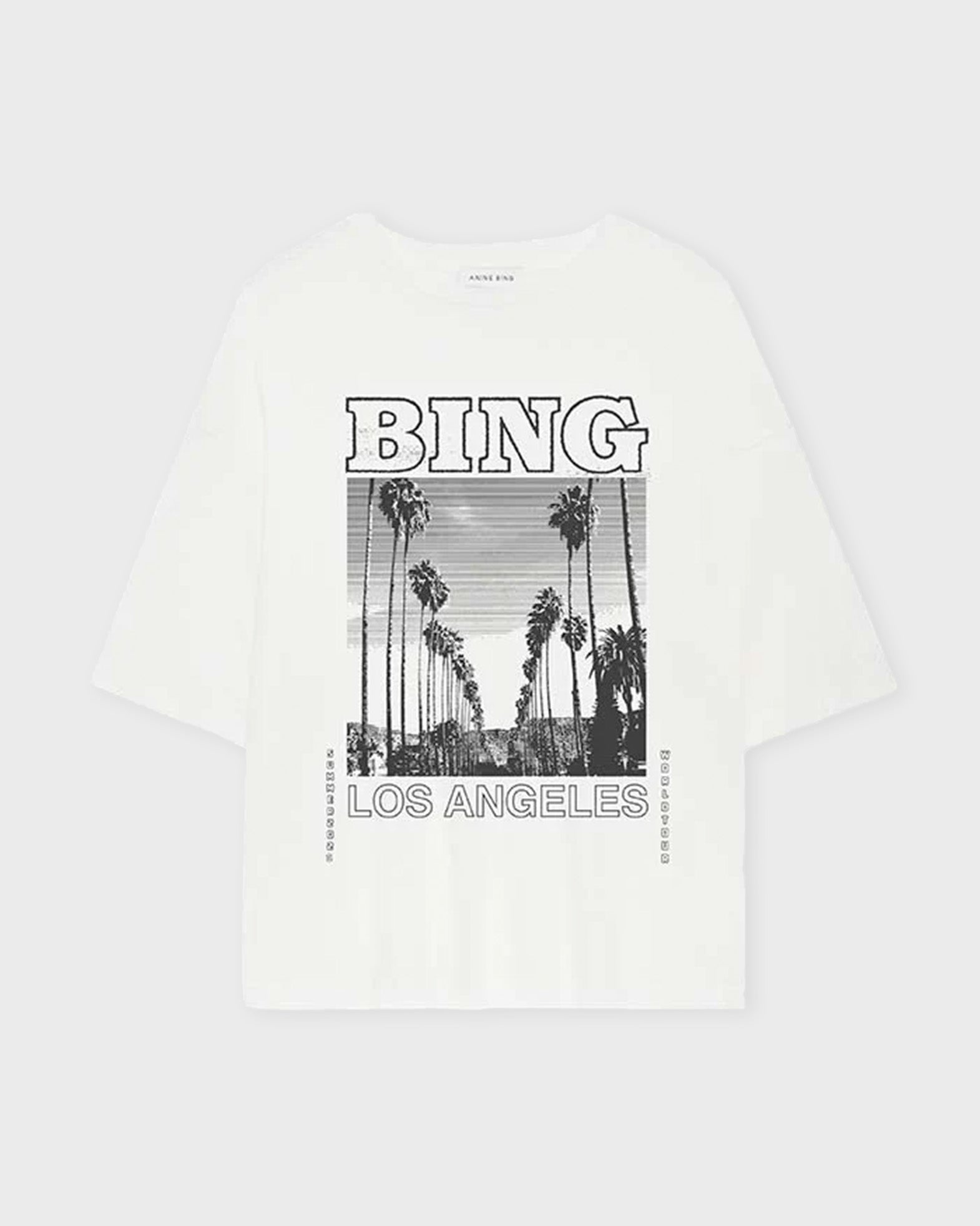 Anine Bing T-Shirt Louis Tee Bing Tour Ivory