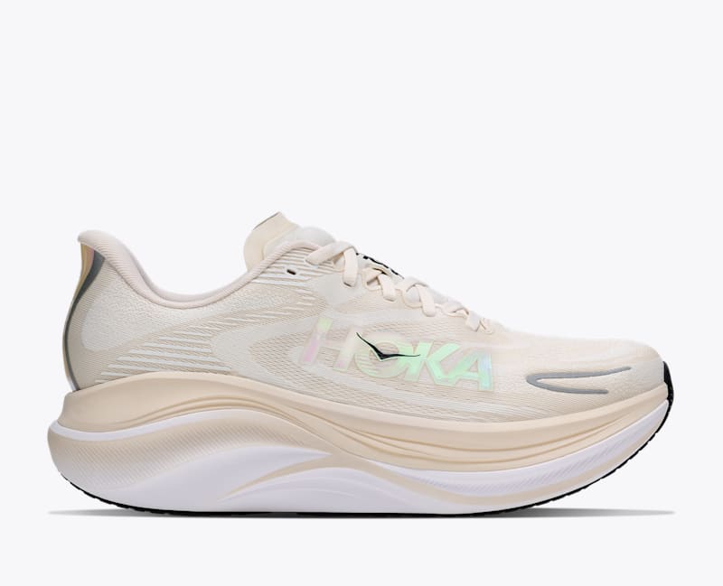 HOKA Women's Skyward X 2 Shoes in Alabaster/Black