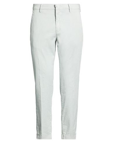 Man Pants Sky blue Size 33 Linen, Cotton, Elastane