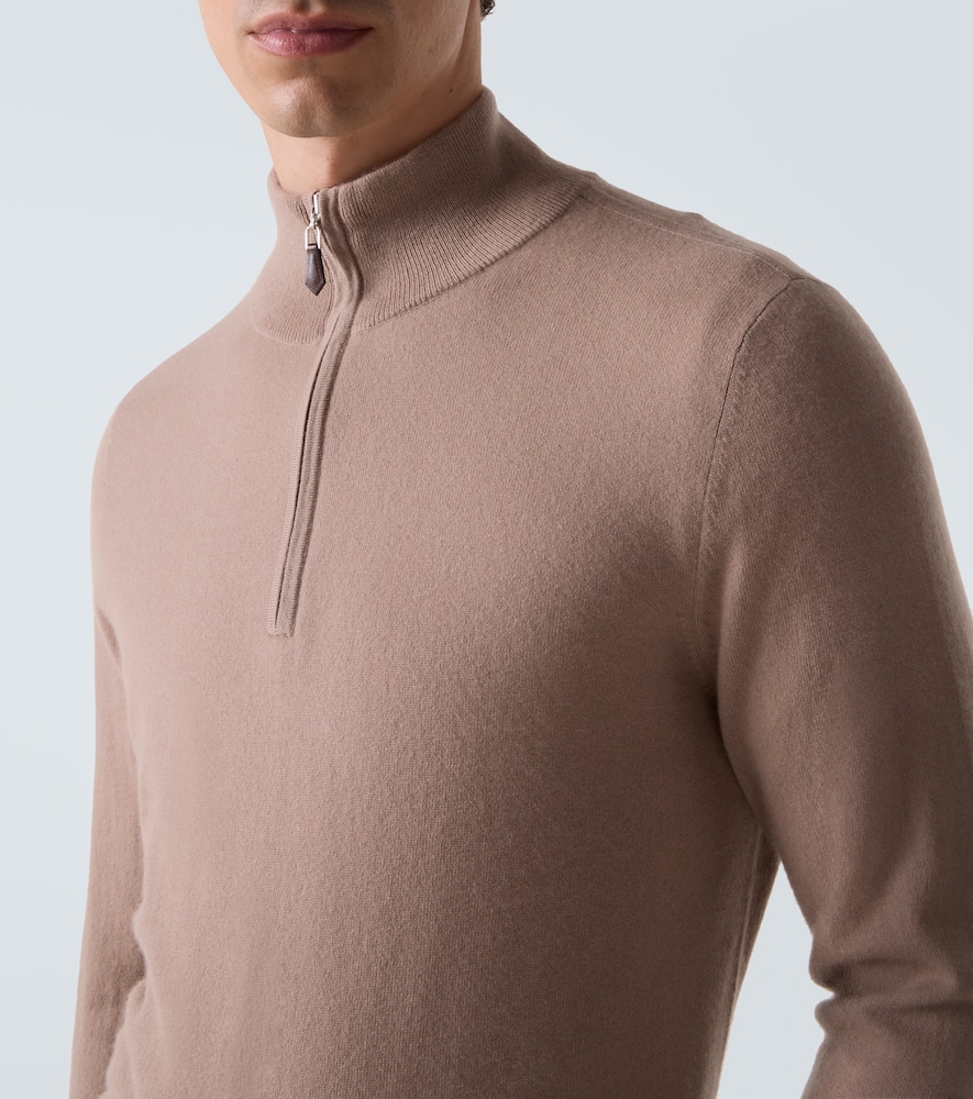 Mr Fenchurch cashmere half-zip sweater