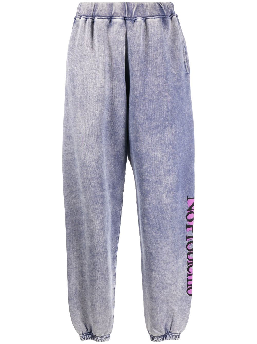 No Problemo print track pants - Purple