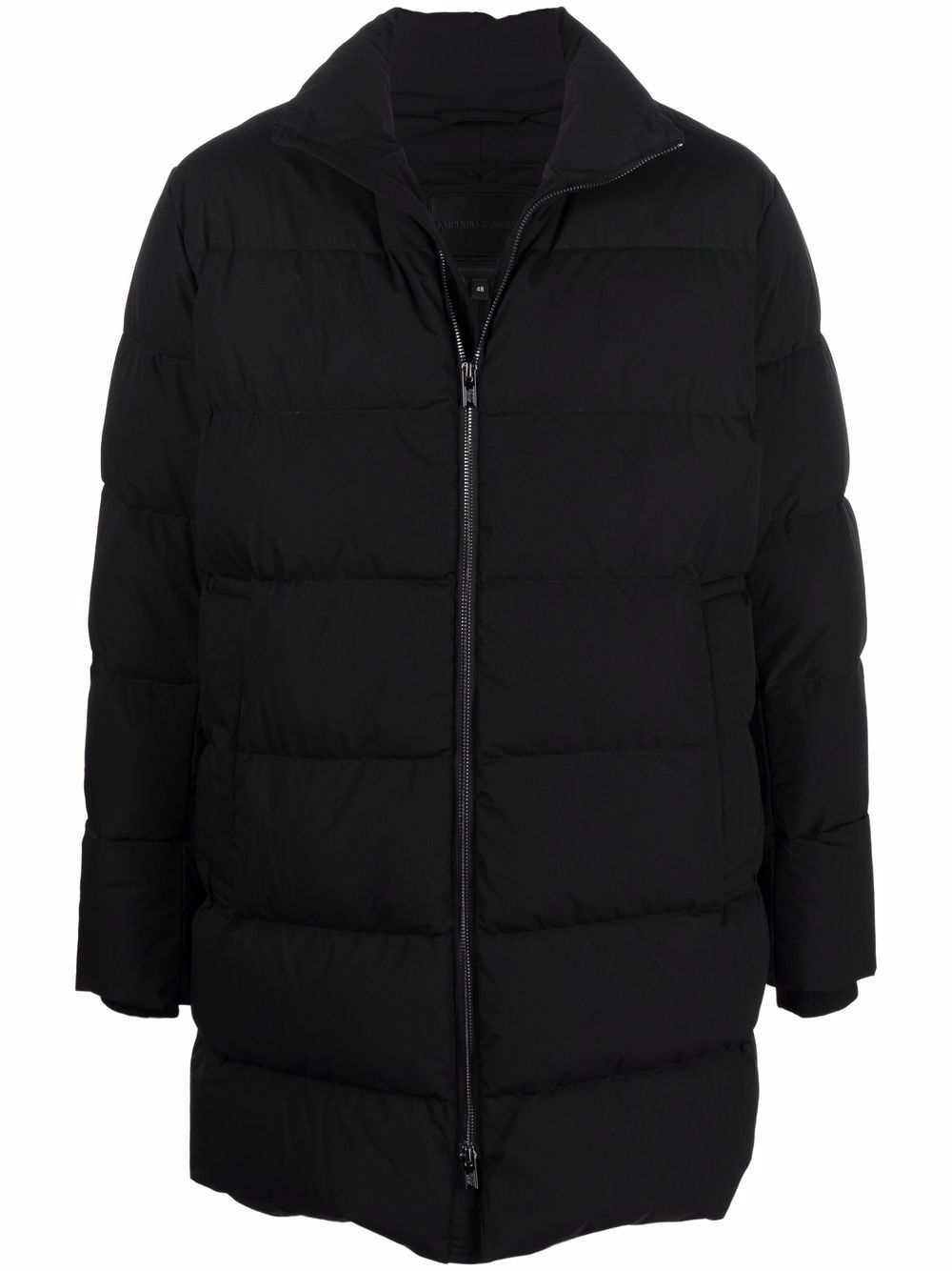 Quilted puffer coat - Black