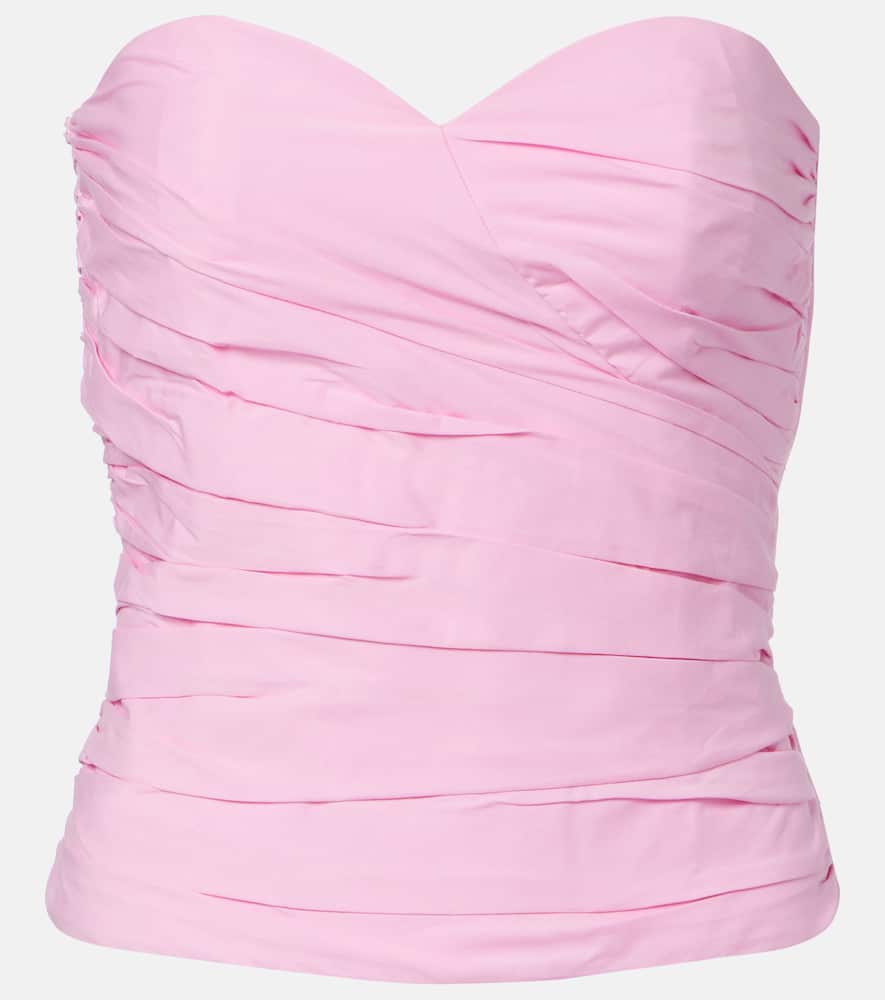 Opulence ruched cotton corset