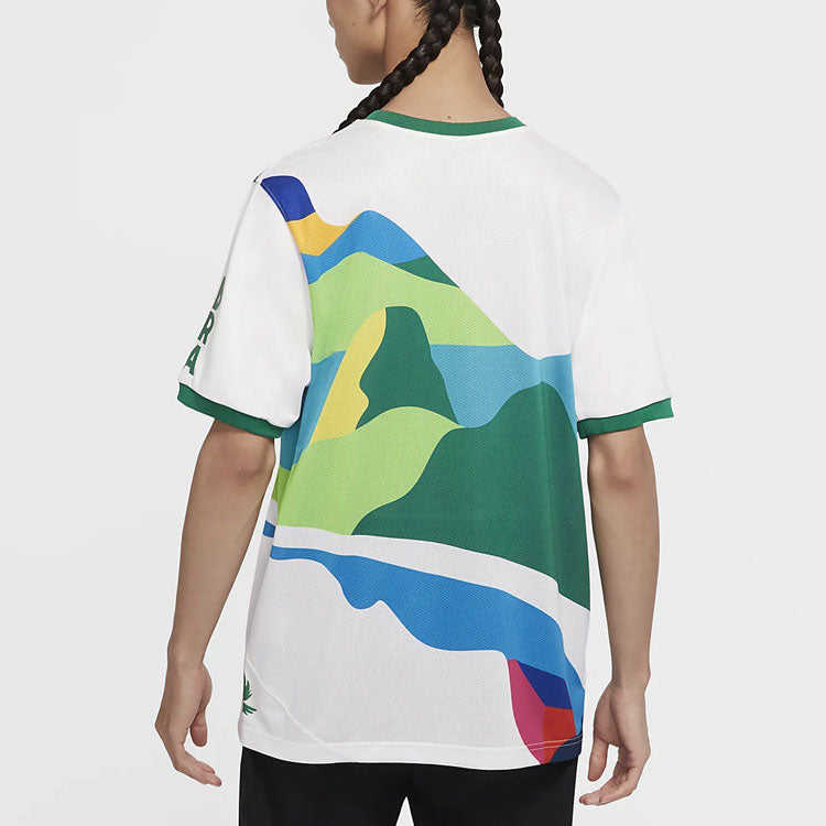 SB x Parra Crossover Brazil Colors Pattern Tee 'White Multi'